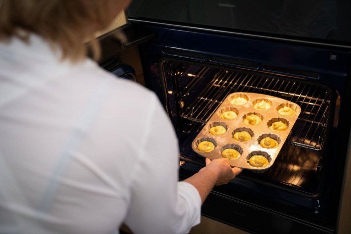 gebruik oven in strakke keuken